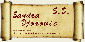 Sandra Đorović vizit kartica